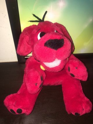 Vintage Clifford The Big Red Dog Hand Puppet Plush Scholastic 2002
