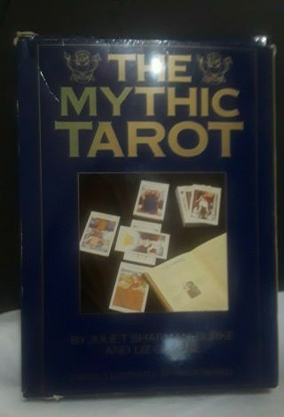 Vtg Mythic Tarot Sharman - Burke Greene & Newell Book Cards Cloth Complete