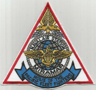 Us Navy Vintage Nas Miramar " Home Of The Pacific Fleet Fighters " Patch - Nos