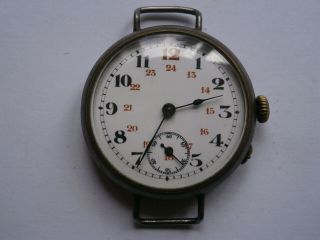 Vintage Gents Military Trench Wristwatch Mechanical Watch Spares