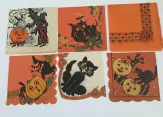 Vintage Crepe Paper Halloween Napkins 1940 