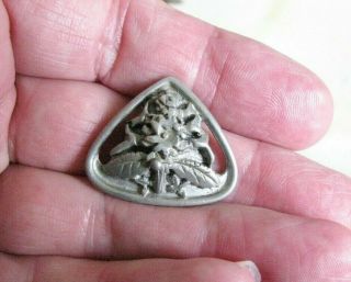 Vintage Pewter Signed Ceard Made In Scotland Betony Pendant