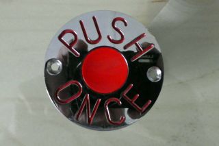 Vintage Bus Bell Push Stop Button Bmac Chrome