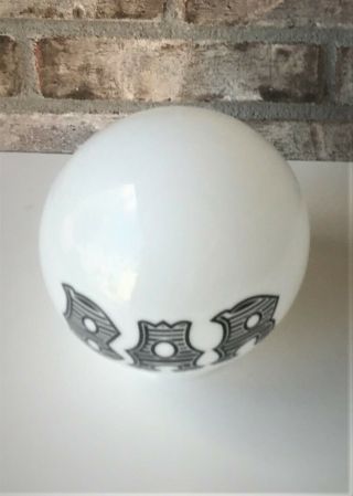 Vintage BAR Milk Glass Globe Lamp Shade 6” Round Light Replacement 2