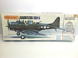 Vintage Matchbox Pk - 503 Douglas Dauntless Sbd - 5 Wwii Fighter 1:32 Model 1977