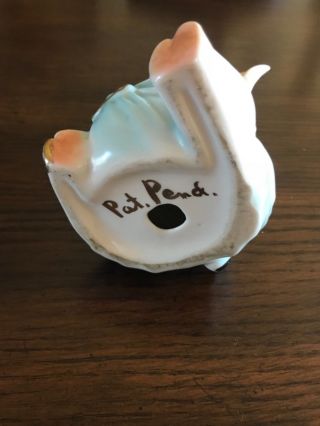Vintage Ceramic Piggy Bank Baby Pig In Diaper with Gold Hooves PAT PEND 5 