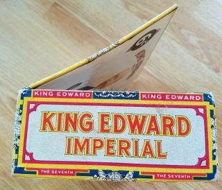 Vintage Cardboard Cigar Box King Edward the Seventh Mild Tobaccos Factory No TP 4