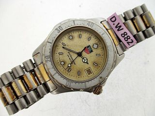 Vintage Tag Heuer 2000 Ss Quartz Professional Midsize Watch Dw882 $1