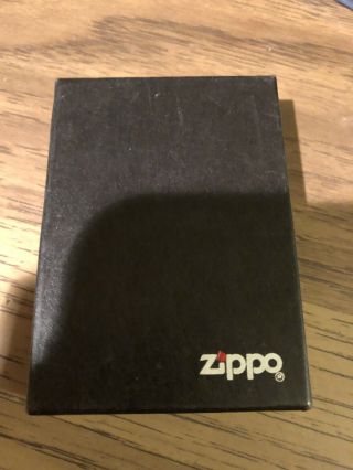 Vtg 1986 Zippo Marlboro Cowboy Brass Lighter With Insert