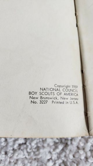 Vintage 1959 Boy Scout Handbook Norman Rockwell cover art 4