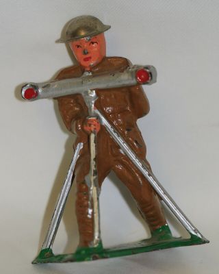 Vintage Manoil Wwi Army Military Field Observer Lead Toy Soldier