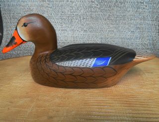 Vintage William Coleman Hand Carved & Painted Mallard Duck Decoy Chestertown Md