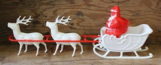 Vintage Irwin Toys Santa’s Reindeer Barn – Santa Sleigh 2 Reindeer Box