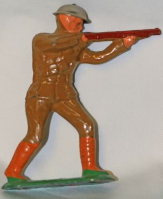 Vintage Manoil Wwi Army Military Infantry Patrol Rifleman Lead Toy Soldier