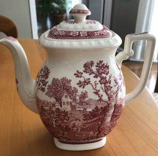 Vintage Villeroy & Boch Rusticana Red Porcelain Coffee/tea Pot