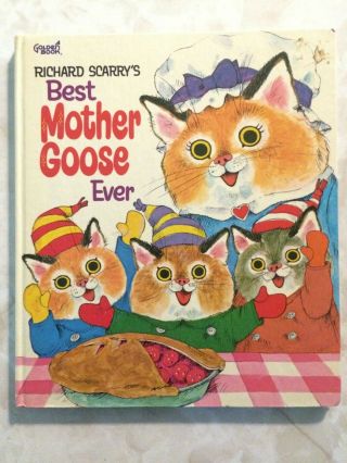 1970 Vintage Richard Scarry’s Best Mother Goose Ever Giant Golden Book