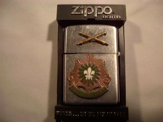 Zippo Vintage Lighter: Wwii Era? French Artillery Unit (toujours Pret) Rare