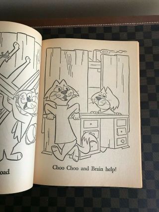Vintage Hanna Barbera Top Cat Coloring Book - and Uncolored - Dated 1962 4
