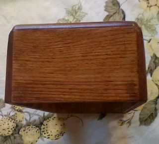 Vintage Solid Oak Kleenix Box Cover 3