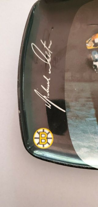 Mike Walton Boston Bruins VINTAGE ASH TRAY/CANDY DISH from Italy 2