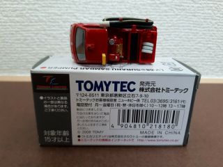 Tomytec Tomica Limited Vintage LV - 68b Subaru Sambar Pump Fire Vehicle 3