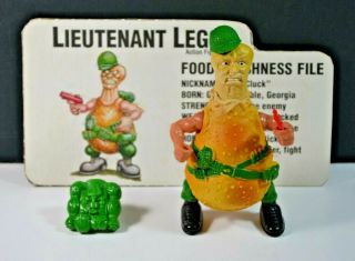 Food Fighters Lieutenant Legg 1988 Mattel 100 Complete Htf Vintage 80 