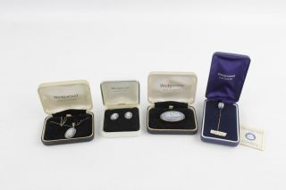 4 X Vintage Wedgwood Jewellery Inc.  925 Sterling Silver,  All W/ Boxes
