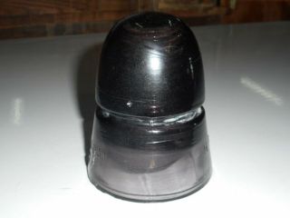 Rare Vintage Petticoat A H G Co.  Purple Amethyst Glass Insulator