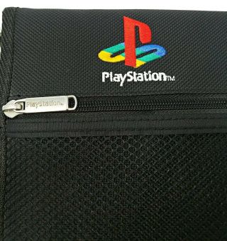 Vintage Official Sony Playstation 1 PS1 Disc CD Holder Black Wallet ps4 4