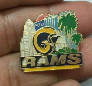 Vintage Nfl Los Angeles Rams Football Team Logo Pin By Peter David Inc.