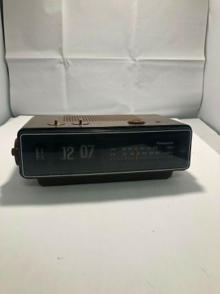 Rare Vintage Panasonic Flip Clock Alarm Am Fm Radio Japan Model Rc - 6030d