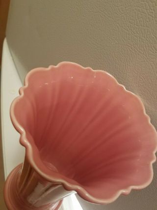 Large Vintage Fiesta Pink Dusty Rose Flared Vase Retired