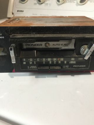 Vintage Car Stereo Cassette Player AM/FM Pioneer KP - 2500 ( ((Old School)) ) 2