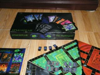 Vintage 1995 ATMOSFEAR The Harbingers VHS Board Game by Mattel cards 6