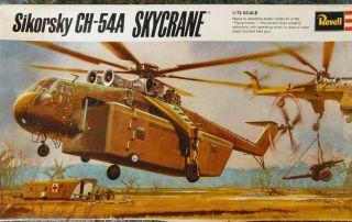 Vintage Revell H - 258 Sikorsky Ch - 54a Skycrane Helicopter (138)