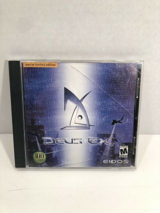 Deus Ex (pc,  2000) Eidos Vintage Pc Game Special Limited Edition