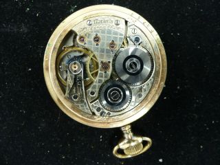 ANTIQUE EATON GOLD FILLED POCKET WATCH 17 JEWELS 2