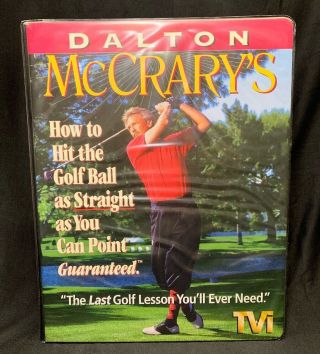 Vintage Golf Lesson Vhs Set Dalton Mccrary’s How To Hit As Straight As You Point