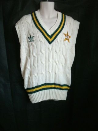 Vintage Adidas Pakistan Wool Cricket Jumper