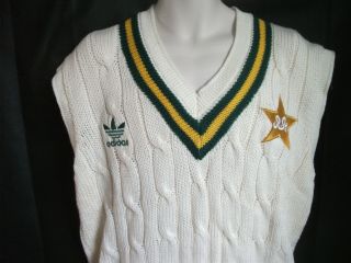 Vintage Adidas Pakistan wool Cricket jumper 2