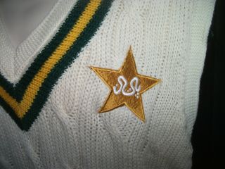 Vintage Adidas Pakistan wool Cricket jumper 3