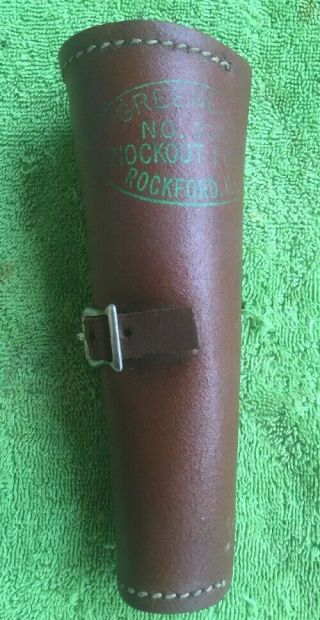 Vintage Greenlee No.  735 Knockout Punch Set With Leather Pouch
