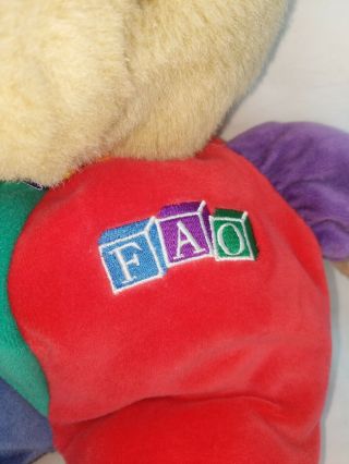 Vintage Eden Teddy Bear FAO Primary Colors 12 