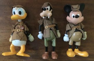 Vintage 1960s Durham Disney Safari Donald Duck,  Goofy,  And Micky Mouse