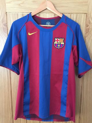 Barcelona Vintage Nike Football Shirt 04 - 05 Men’s Medium
