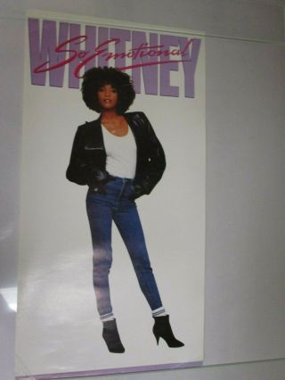 Vintage 23 X 12 Whitney Houston So Emotional 80 