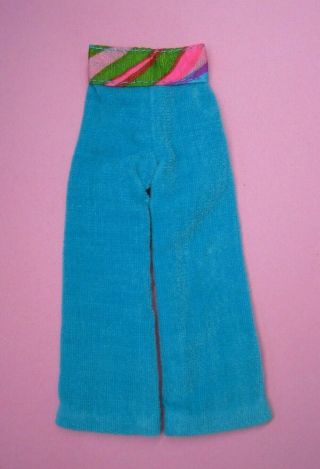 Vintage Barbie Skipper - Triple Treat 1748 Turquoise Velvet Pants