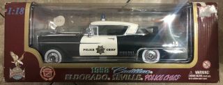 Vintage Road Legends 1958 Cadillac El Dorado Seville Police Chief 1:18 -