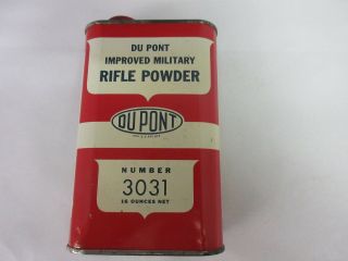 Vintage Advertising Dupont Gun Powder Tin Can Collectible Graphics M - 405