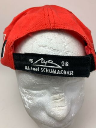 OFFICIAL DEKRA MICHAEL SCHUMACHER FERRARI F1 1998 VINTAGE RACING HAT CAP 4